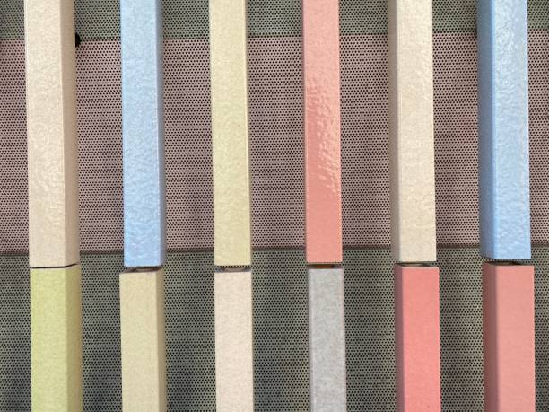 istock Colorful wooden poles 1214702494