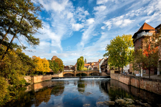 istock Nuremberg, Max Bruke Bridge over the Pegnitz River. Franconia, Germany 1214704352