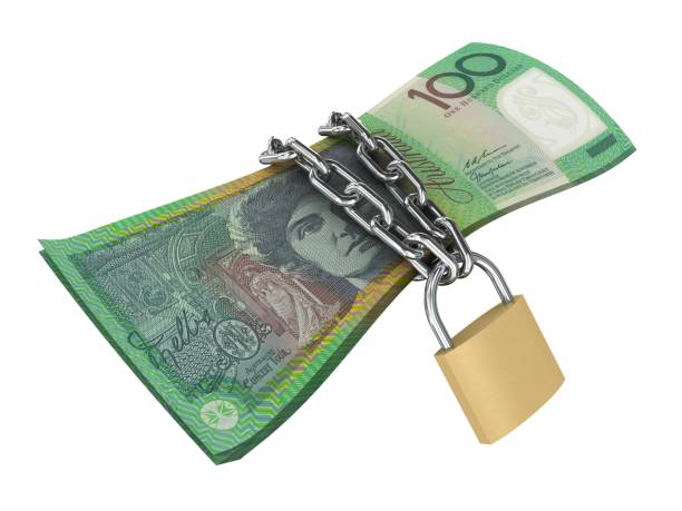istock Australian money finance security protection safe lock 1214705535
