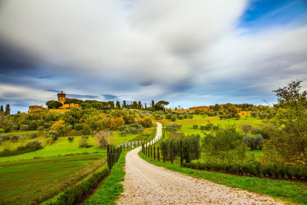 istock Cozy picturesque farms 1214719581