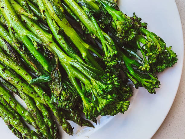 istock Grilled Green Asparagus with broccoli 1214724660