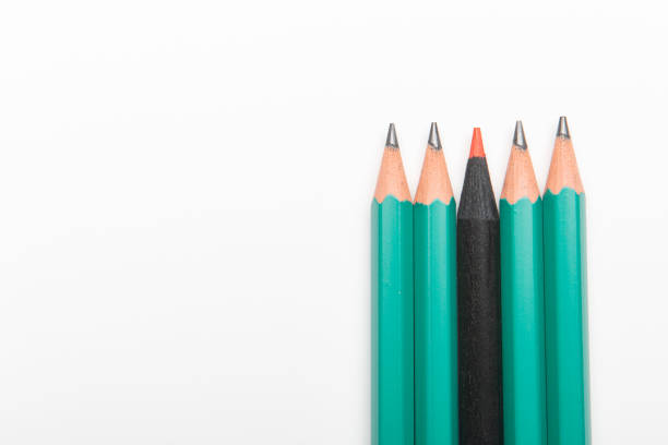 istock Color pencil with leadership, teamwork concept 1214728158