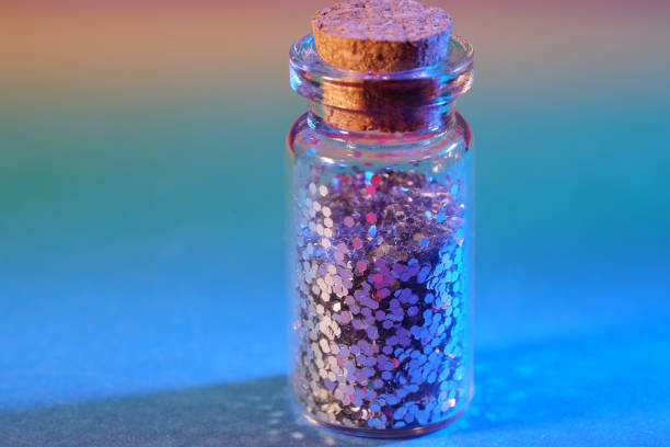 istock Confetti with macro lens photographed as a close-up in the studio 1214728829