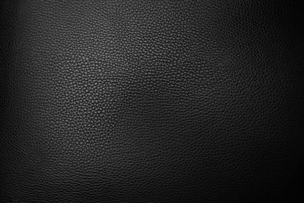 Close up black leather and texture background