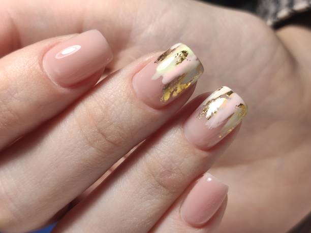 istock sexy pink manicure on long beautiful nails 1214730258
