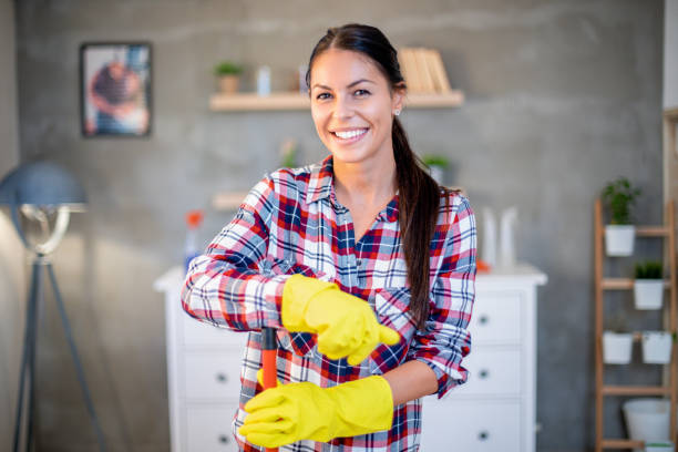 istock Young housewife taking a break. 1214735151
