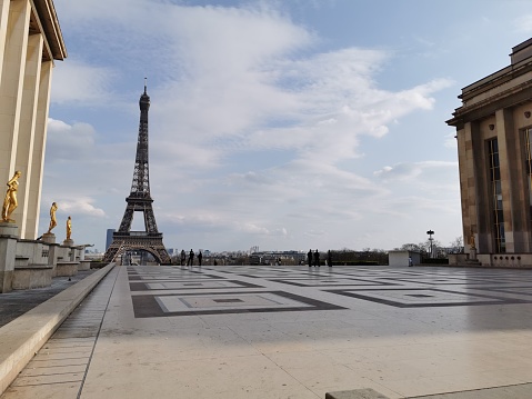 Aerial View Of Eiffel Tower And The City Of Paris