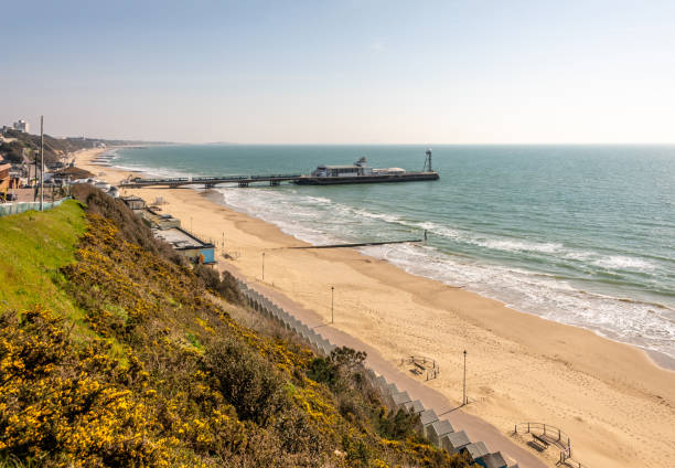istock Bournemouth Pier and beach viewed from West Cliff 1214738001