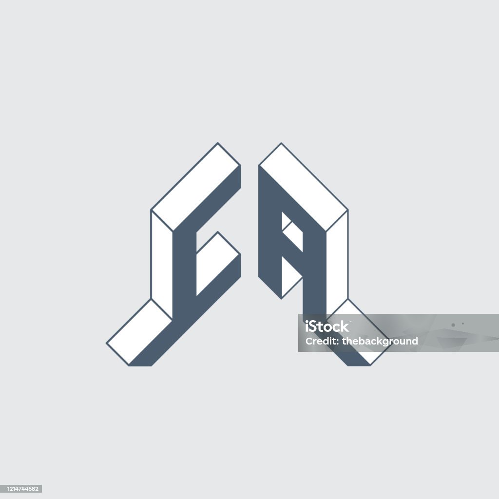 Symbole De L Or En 2 Lettres Ca Code International De 2 Lettres Ou Domaine National Du Canada C Et A Monogramme Ou Logotype Police 3d Isométrique Pour La Conception Alphabet De Volume Décrivez Les Polices Lettres En Trois