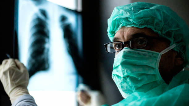 istock Roentgen shot of lungs 1214748438