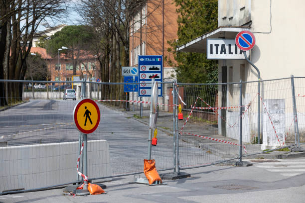 istock Closed borders between Italy and Slovenia during COVID-19 quarantine 1214750124