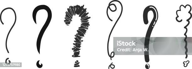Interrogation Point Vector Interrogation Point Set Query Sign Question Marks Vector Illustration ...