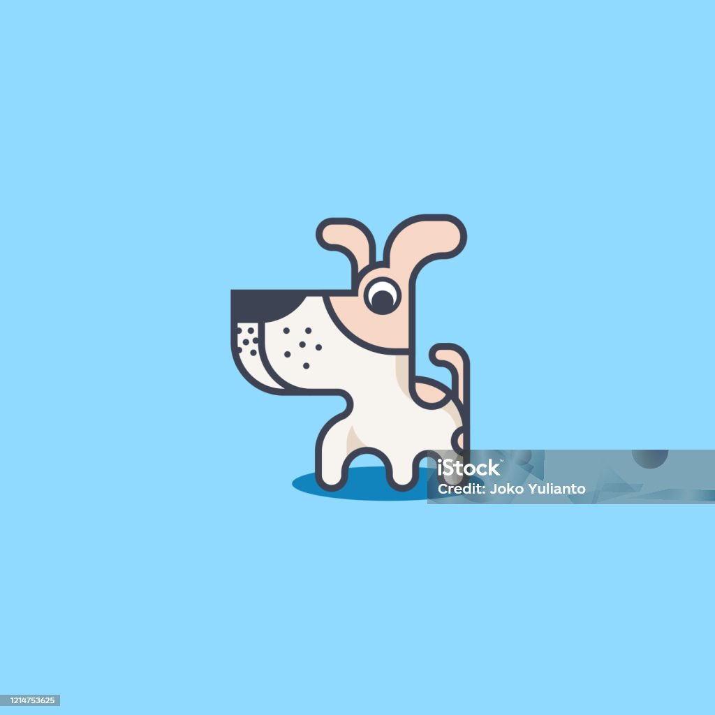 Creative Puppy Dog Design Stock Illustration - Download Image Now - Abstract,  Animal, Animal Behavior - iStock