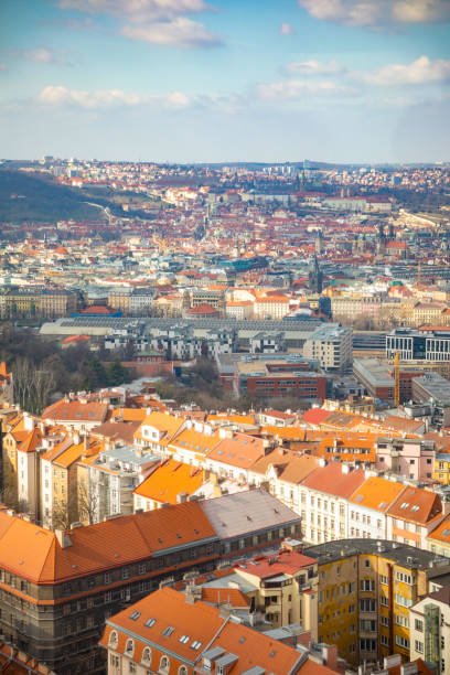 istock Aerial view of Prague 1214761235