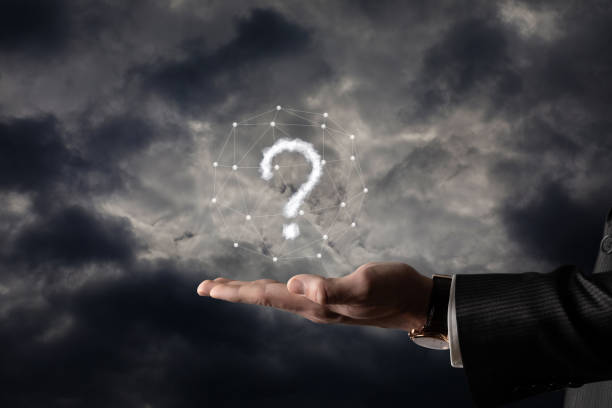 istock The concept of answers to difficult questions. 1214764107