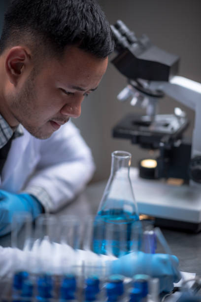 istock researchers are studying chemistry in the laboratory. 1214764159