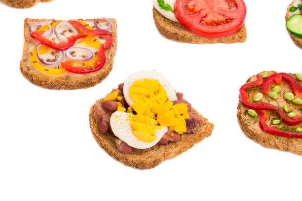 istock Set of delicious sandwiches. 1214766205