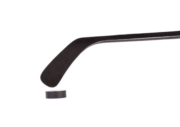 istock Black ice hockey stick. 1214766545