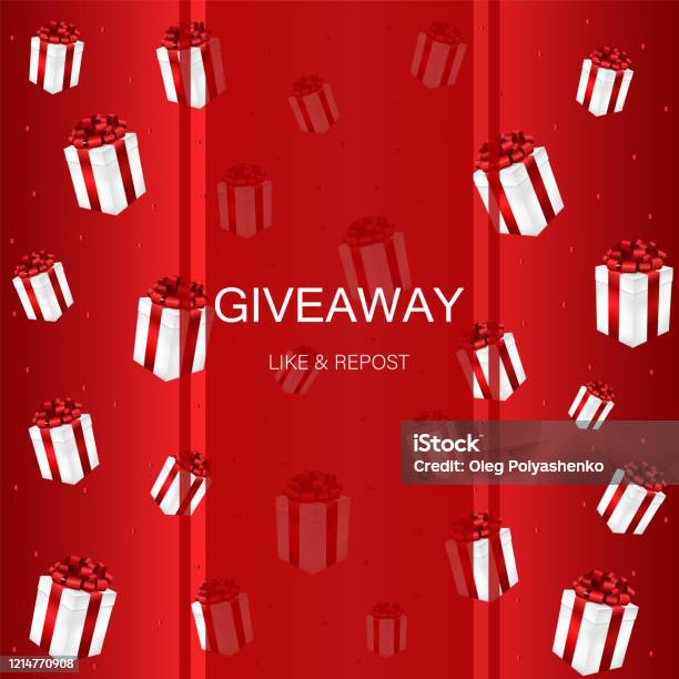Giveaway Enter To Win Poster Template Design For Social Media Business