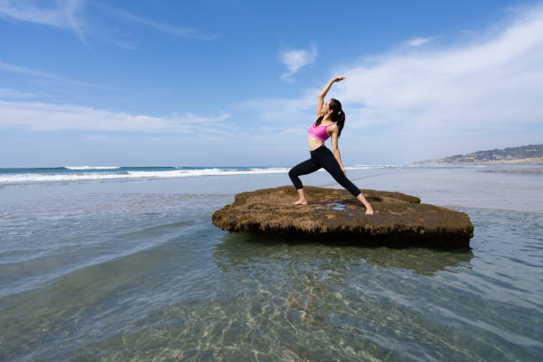 Women Doing Yoga Torrey Pines Beach and Bluffs