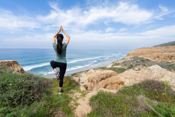 istock Women Doing Yoga Torrey Pines 1214772304