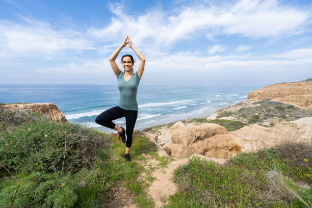 istock Women Doing Yoga Torrey Pines 1214773967