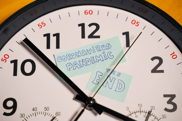istock PANDEMIC ENDS! Time is running. 1214780026