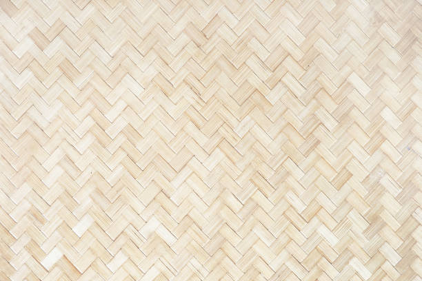 istock Wicker Thailand light wall. Mat background, bamboo natural texture 1214781174