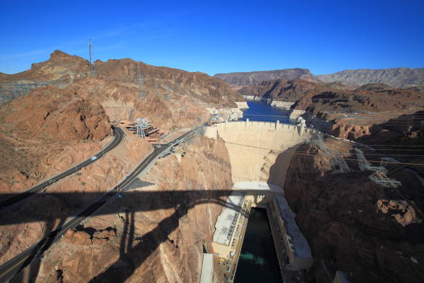 istock The Hoover Dam High Angle View from Memorial Bridge 1214782952