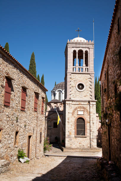 istock Nea Moni monastery on Chios island in Greece 1214786381