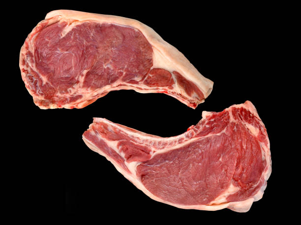istock Steak Meat black isolated back ground 1214789686