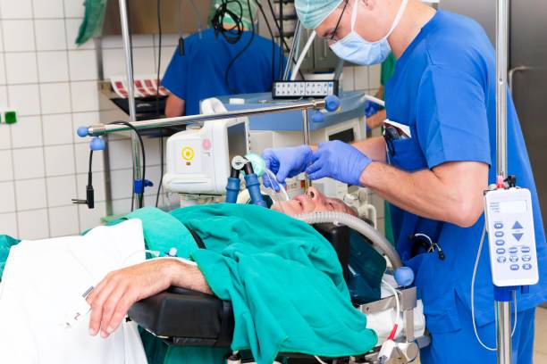 istock Doctor with a seriously ill patient in an emergency room 1214791057