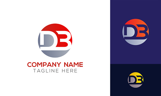Db Types Logos Initial Db Letter Logo With Creative Modern Business Typography Vector ...