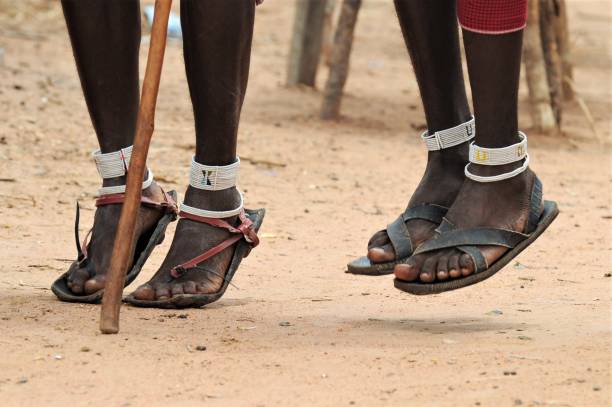 istock Massai jump together 1214796238