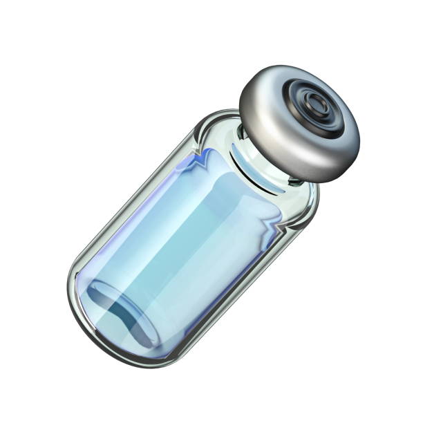 キュア3dと斜角ガラスアンプル - vial capsule pill nobody ストックフォトと画像