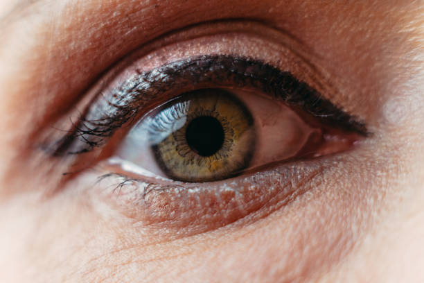 istock Eye. Female eye close-up shot. 1214800222