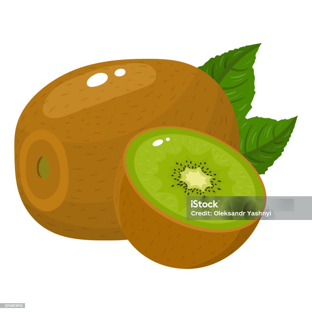 Vetores de Frutas Frescas Inteiras E Metade Kiwi Com Folhas Isoladas No Fundo Branco Frutas De Verão Para Um Estilo De Vida Saudável Frutas Orgânicas Estilo Desenho Animado Ilustração Vetorial Para Qualquer Vetores de Frutas Frescas Inteiras E Metade Kiwi Com Folhas Isoladas No Fundo Branco Frutas De Verão Para Um Estilo De Vida Saudável Frutas Orgânicas Estilo Desenho Animado Ilustração Vetorial Para Qualquer