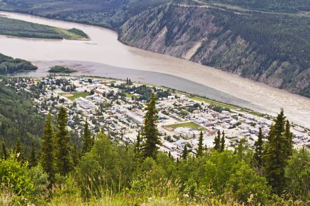 istock View of Dawson City, Yukon, Canada 1214820218