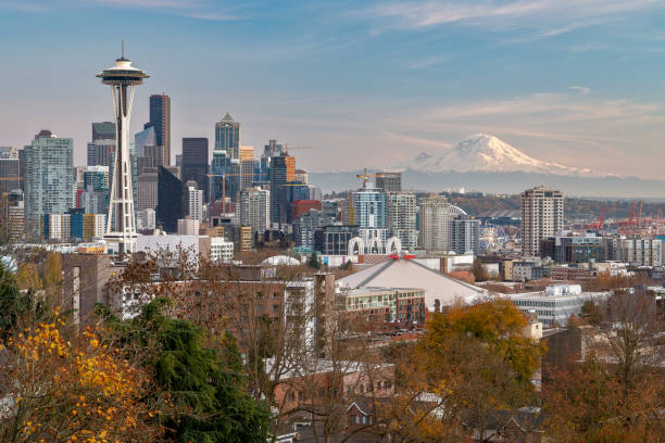 istock The Seattle Skyline in Washington State USA 1214826193