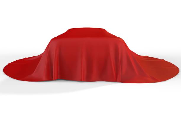 istock 3d Covered Car isolated on white stock photo 1214827258