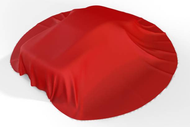 istock 3d Covered Car isolated on white stock photo 1214827266