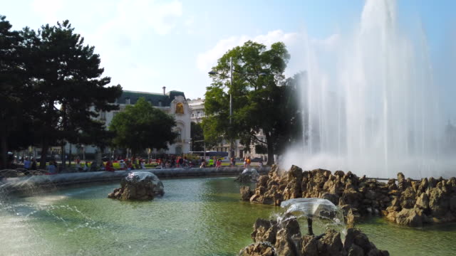Hochstrahlbrunnen fountain in Vienna
