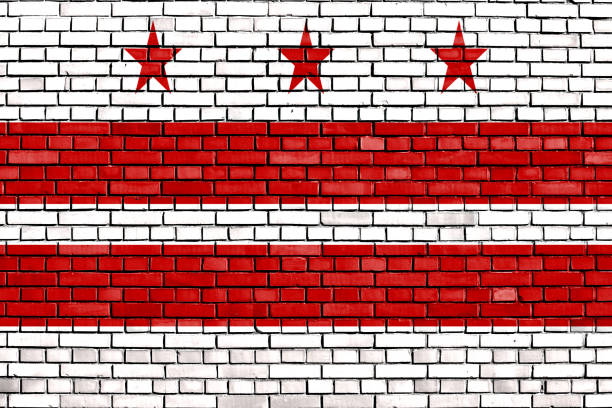 istock flag of Washington D.C. painted on brick wall 1214827440