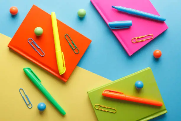 Photo of Colorful Office Supplies