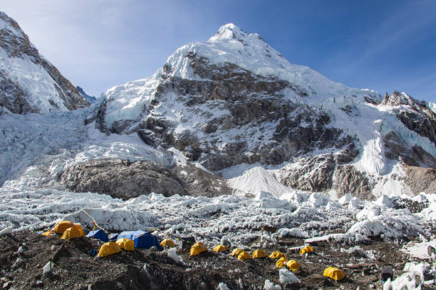 istock Nepal hiking path through mountain around Everest 1214833352