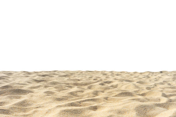 istock Sand beach texture Di cut isolated on white background 1214844518