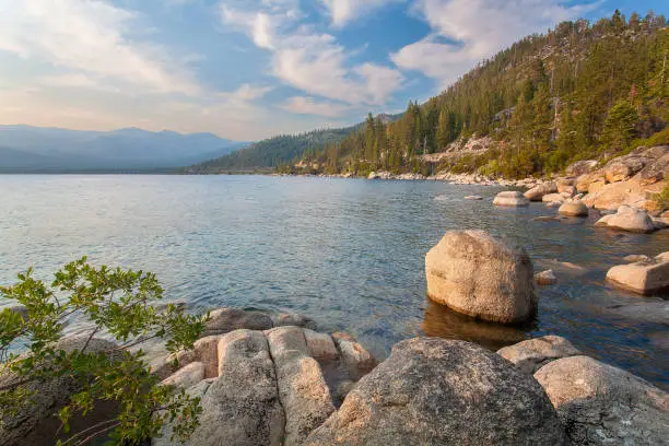 Lake Tahoe is a large freshwater lake in the Sierra Nevada of the United States.