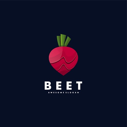 Vector Illustration Beet Color Style.
