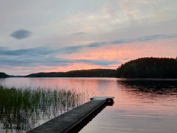 istock Finnish lake in the beautiful summer 1214858097