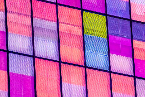 istock Colorful facade of modern building 1214858314